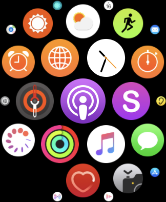 Apple Watchのホーム画面